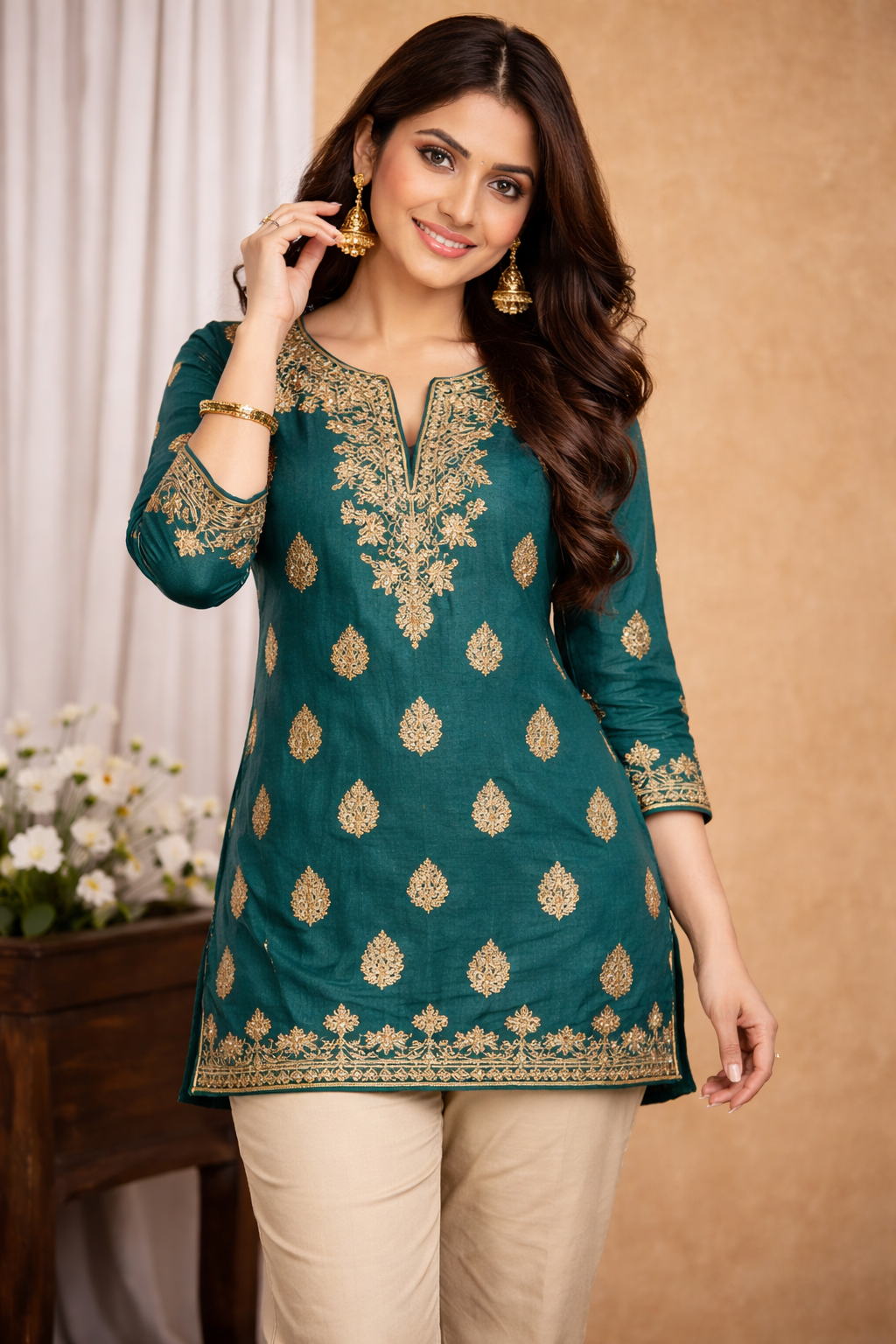 Indo-Western Stylish Short Kurti
